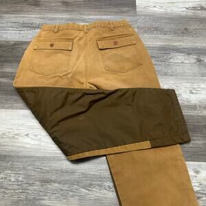 Vintage Walls Two Toned Brown Mens M Brush Guard Tapered‎ Cotton Field Pants USA